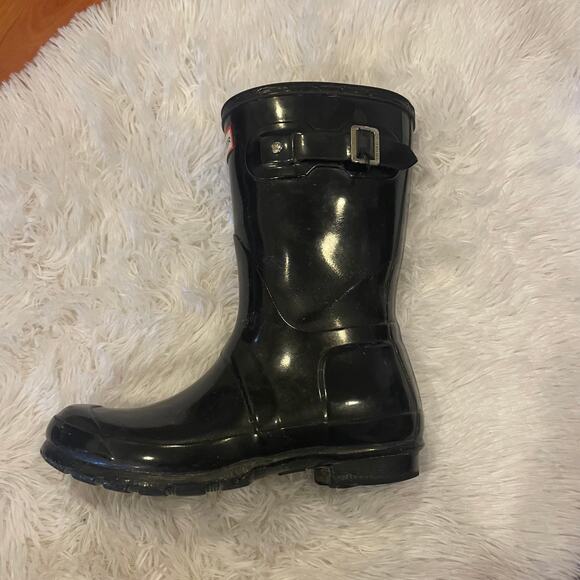 Hunter Short Gloss Rain Boots Size 6 - Picture 9 of 13